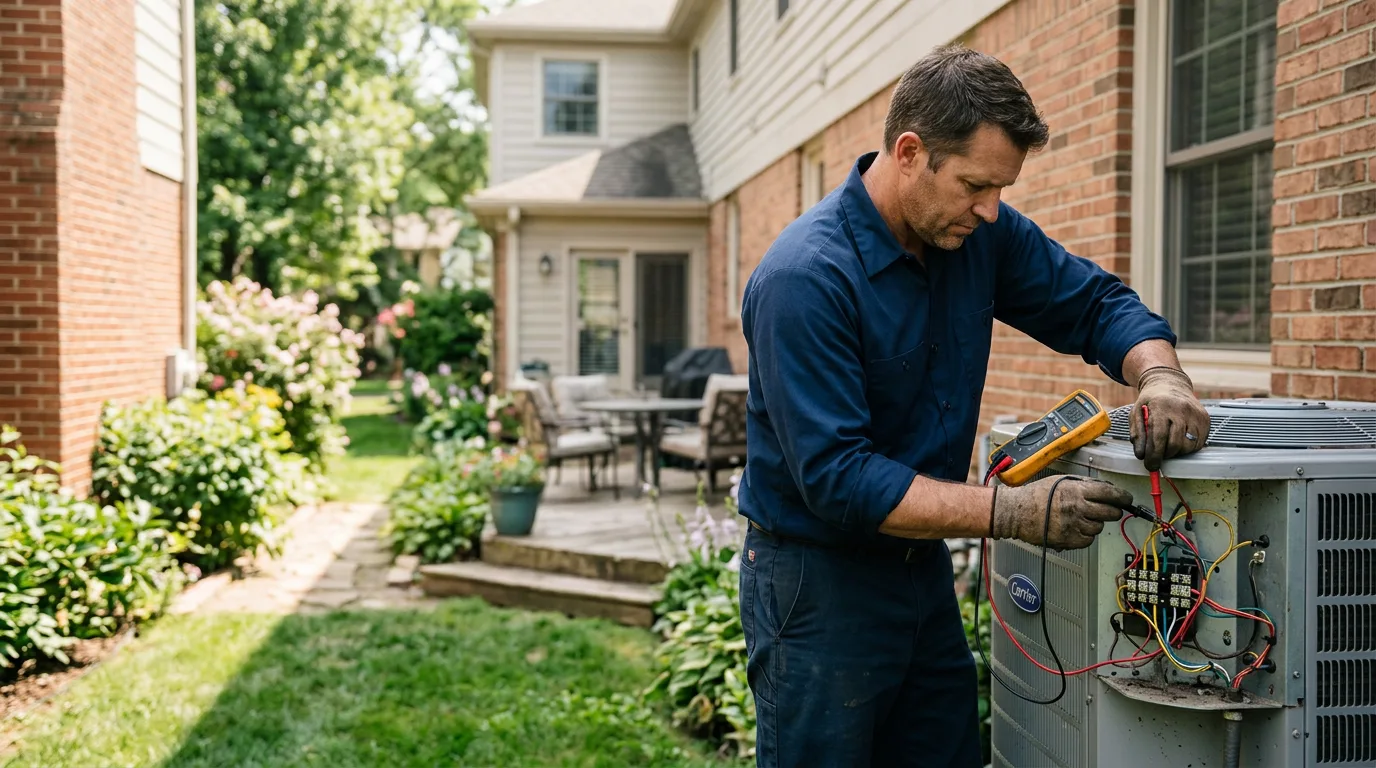 HVAC technician working near Corona, NY